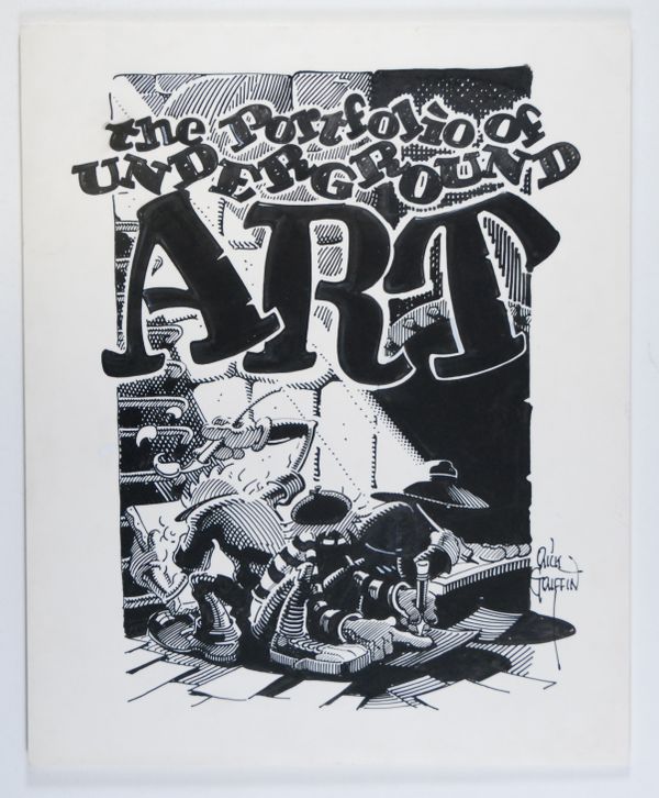 Rick Griffin Original Art - Underground Art Portfolio Cover 1980