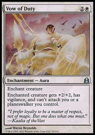 Vow of Duty (MTG Commander) Trading Card