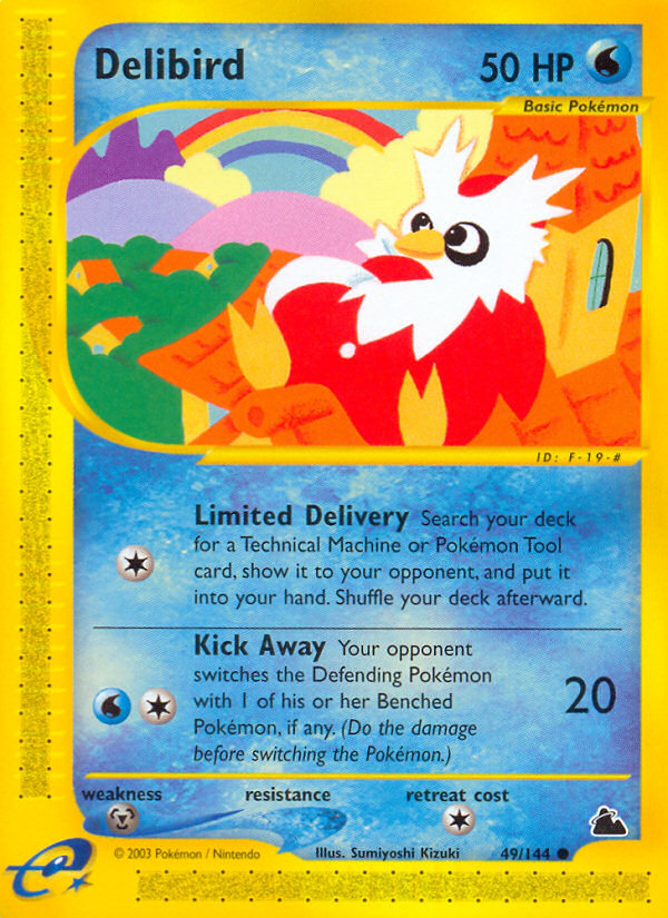 Delibird (49/144) - Skyridge Pokémon Card