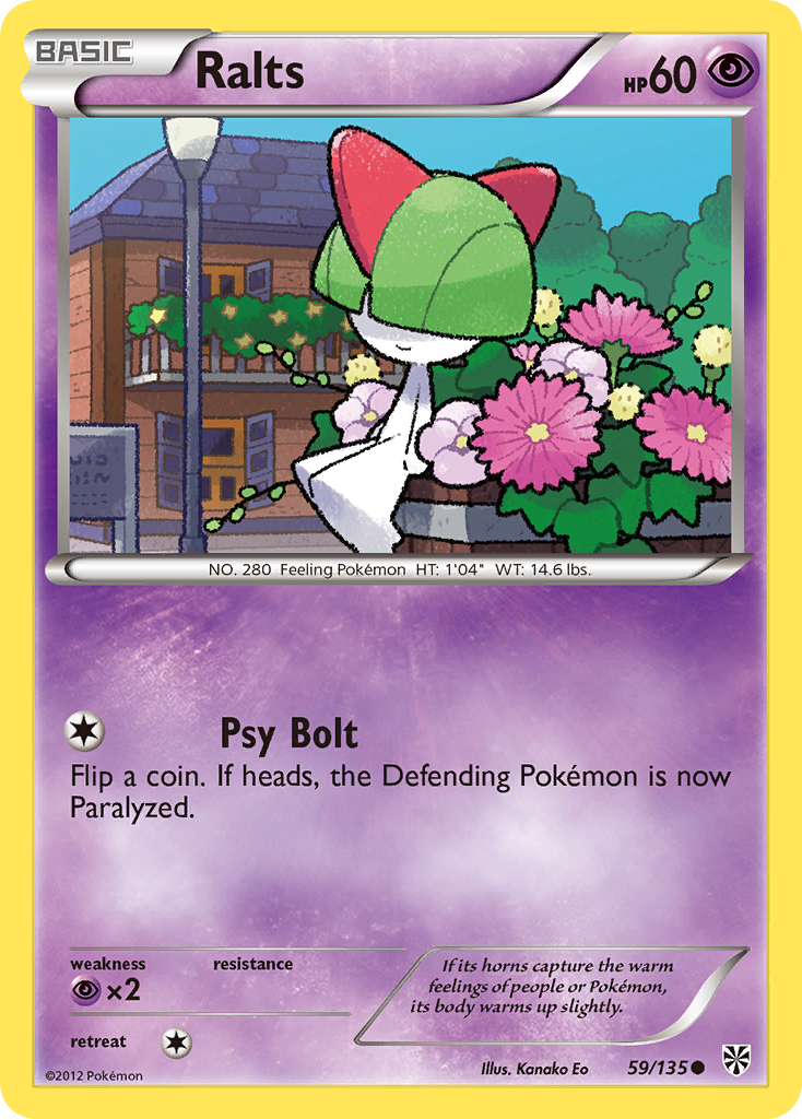 Ralts (59/135) - Plasma Storm Pokémon Card