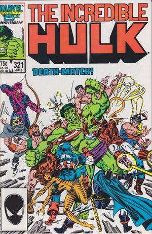 Incredible Hulk #317 VG 1986 Stock Image Low Grade 