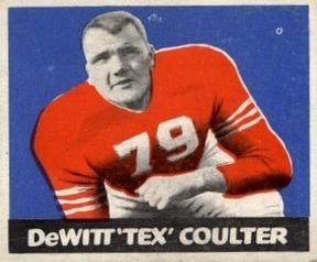 DeWitt "Tex" Coulter 1948 Leaf Football #42 Sports Card