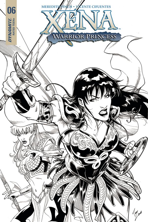 Xena: Warrior Princess  #6 (Cover D 20 Copy Cifuentes B&w)