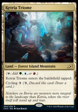 Ketria Triome (Ikoria Lair of Behemoths) Trading Card