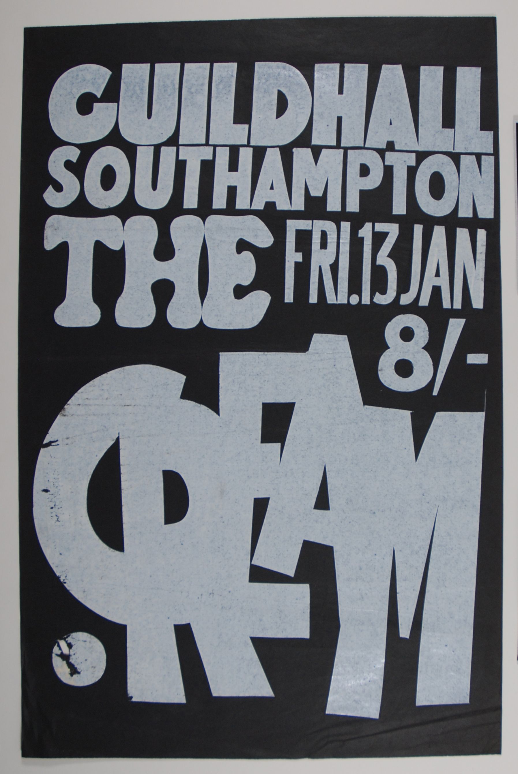 Cream at Guidhall 1967 Concert Poster