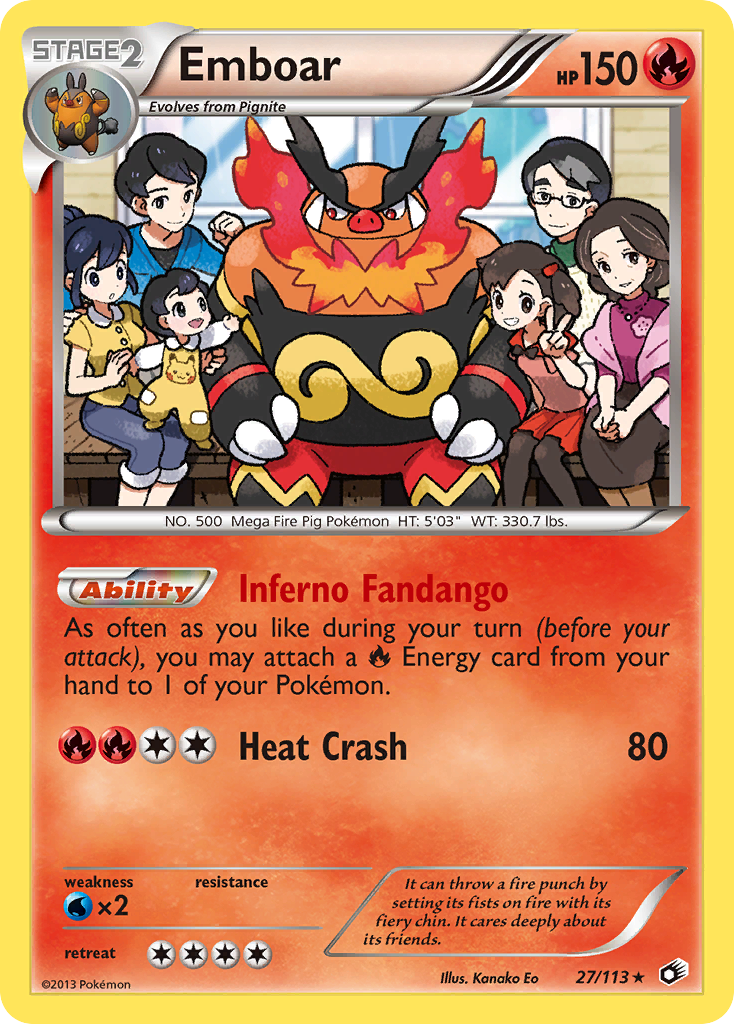 Emboar (27/113) - Legendary Treasures Pokémon Card