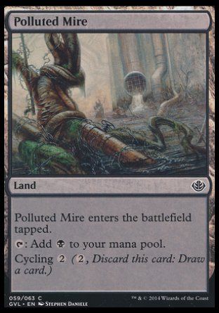 Polluted Mire (Duel Decks : Anthology) Trading Card