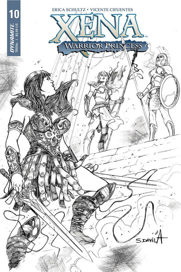 Xena: Warrior Princess  #10 (25 Copy Davila B&w Cover)