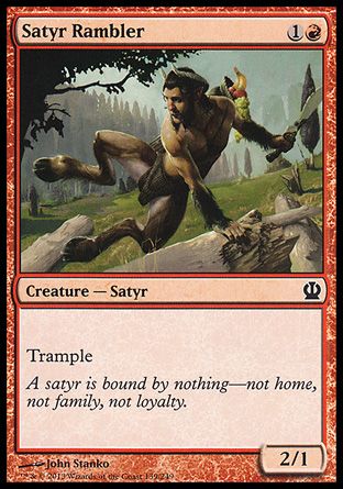 Satyr Rambler (Theros) Trading Card