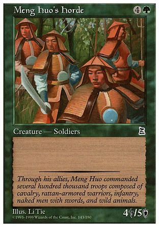 Meng Huo's Horde (Portal Three Kingdoms) Trading Card