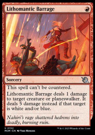 Lithomantic Barrage (March of the Machine) Trading Card