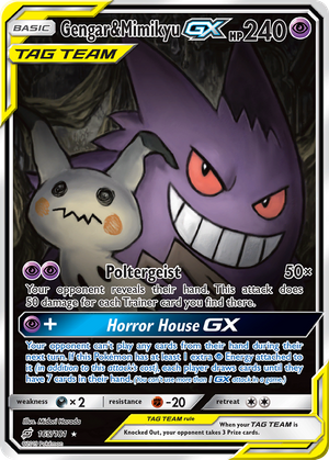 Gengar & Mimikyu GX (165/181) - Team Up