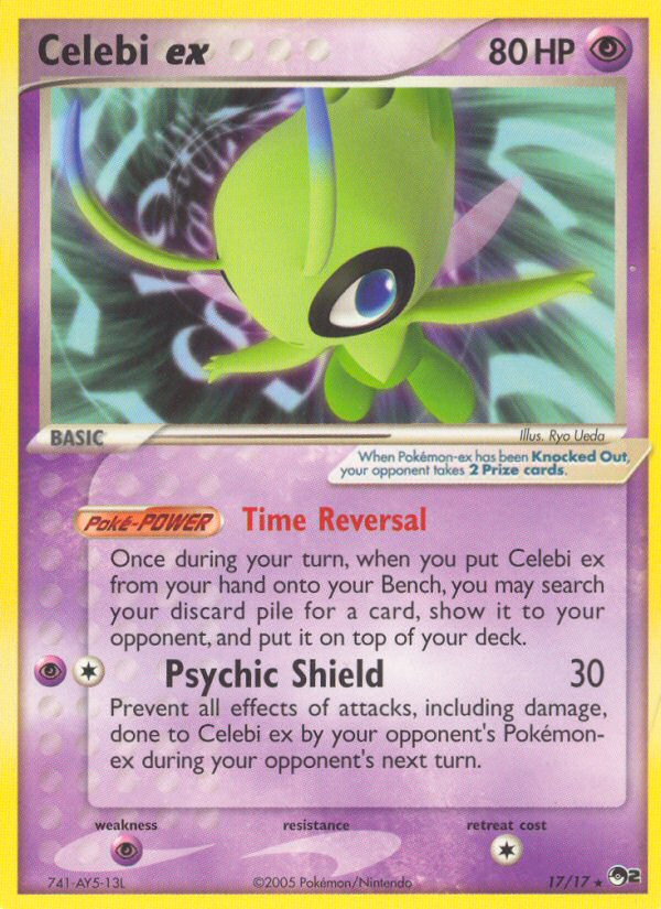 Celebi ex (17/17) - POP Series 2 Pokémon Card