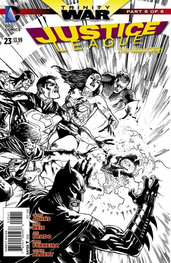 Justice League #23 [Black & White Var Ed (trinit]