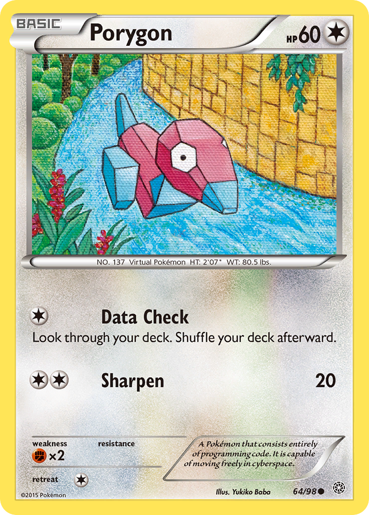 Porygon (64/98) - Ancient Origins Pokémon Card