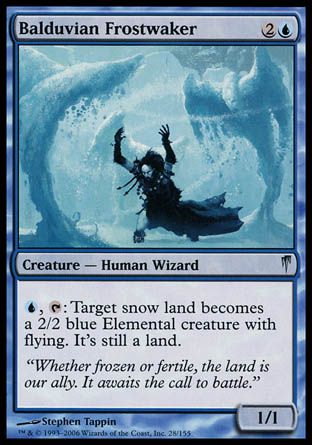 Balduvian Frostwaker (Coldsnap) Trading Card