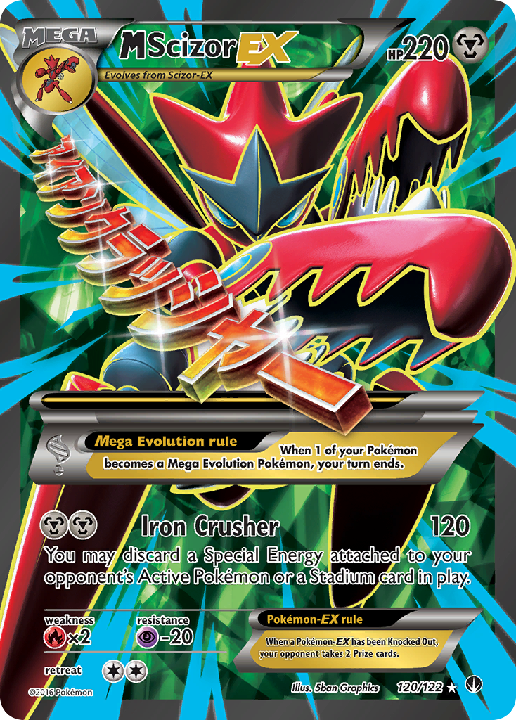 M Scizor-EX MEGA (120/122) - BREAKpoint Pokémon Card