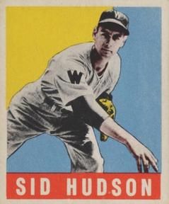 Sid Hudson 1948 Leaf #84 Sports Card
