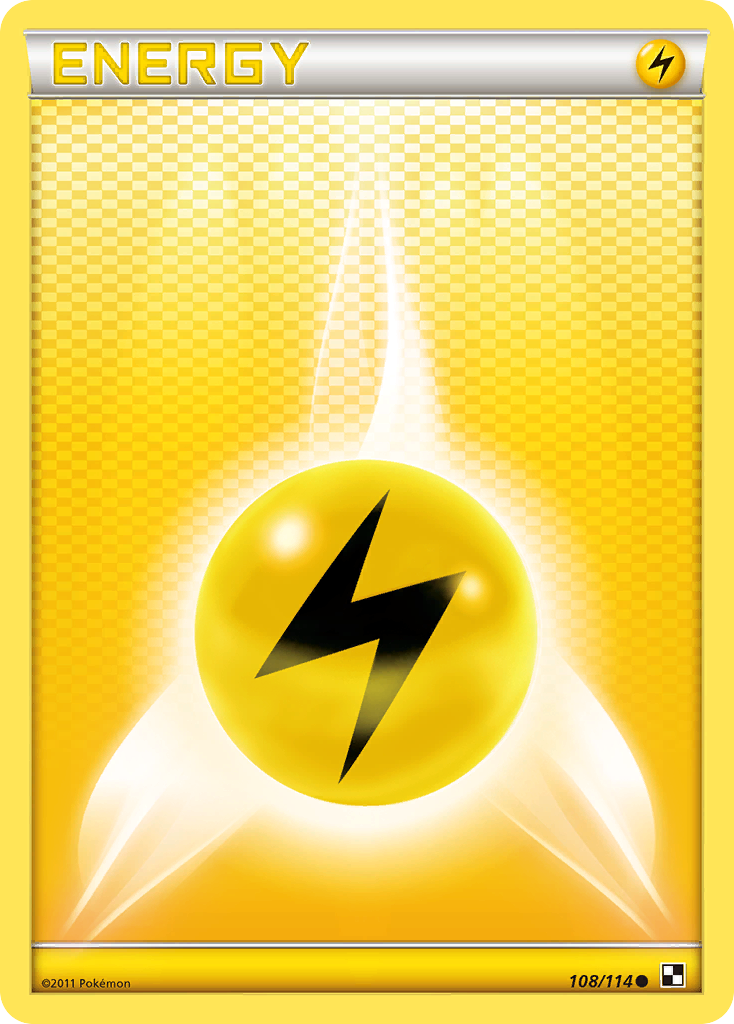 Lightning Energy (108/114) - Black & White Pokémon Card