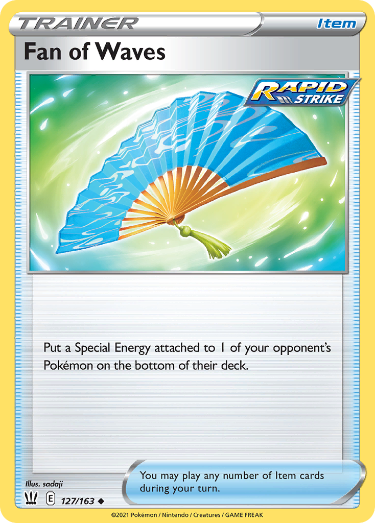 Fan of Waves (Trainer: Item) (127/163) - Battle Styles Pokémon Card