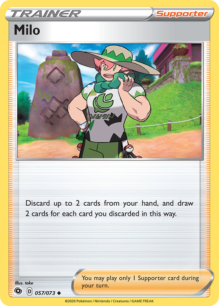 Milo (57/73) - Champion's Path Pokémon Card