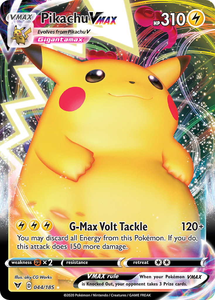 Pikachu VMAX (44/185) - Vivid Voltage Pokémon Card