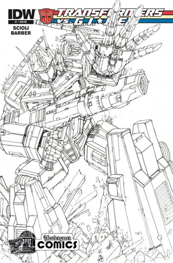 Transformers Vs G.I. Joe #1 (Yesteryear Comics Sketch Variant)