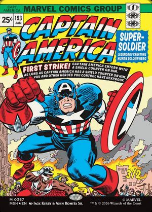 Captain America, Super-Soldier (Marvel Super Heroes - Poster Borderless Foil)