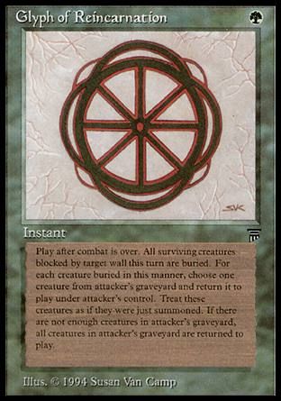 Glyph of Reincarnation (Legends) Trading Card