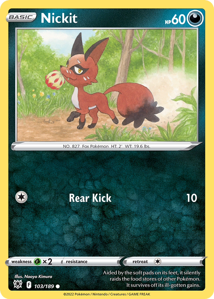 Nickit (103/189) - Astral Radiance Pokémon Card