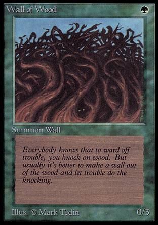 Wall of Wood (Alpha) Trading Card