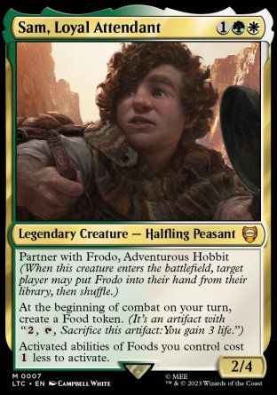 Sam, Loyal Attendant (The Lord of the Rings Commander Decks) Trading Card