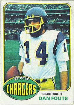 Dan Fouts AFC All Pro Collectible Football Card - 1980 Topps