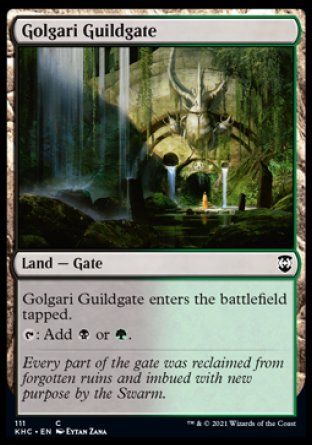 Golgari Guildgate (Kaldheim Commander Decks) Trading Card