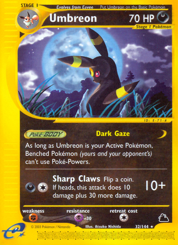 Umbreon (32/144) - Skyridge Pokémon Card