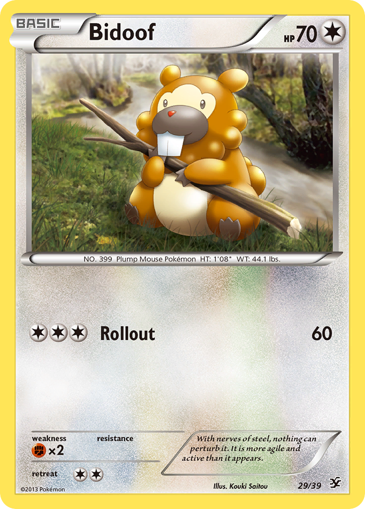 Bidoof (29/39) - Kalos Starter Set Pokémon Card