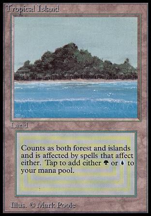 Tropical Island (Alpha) Trading Card