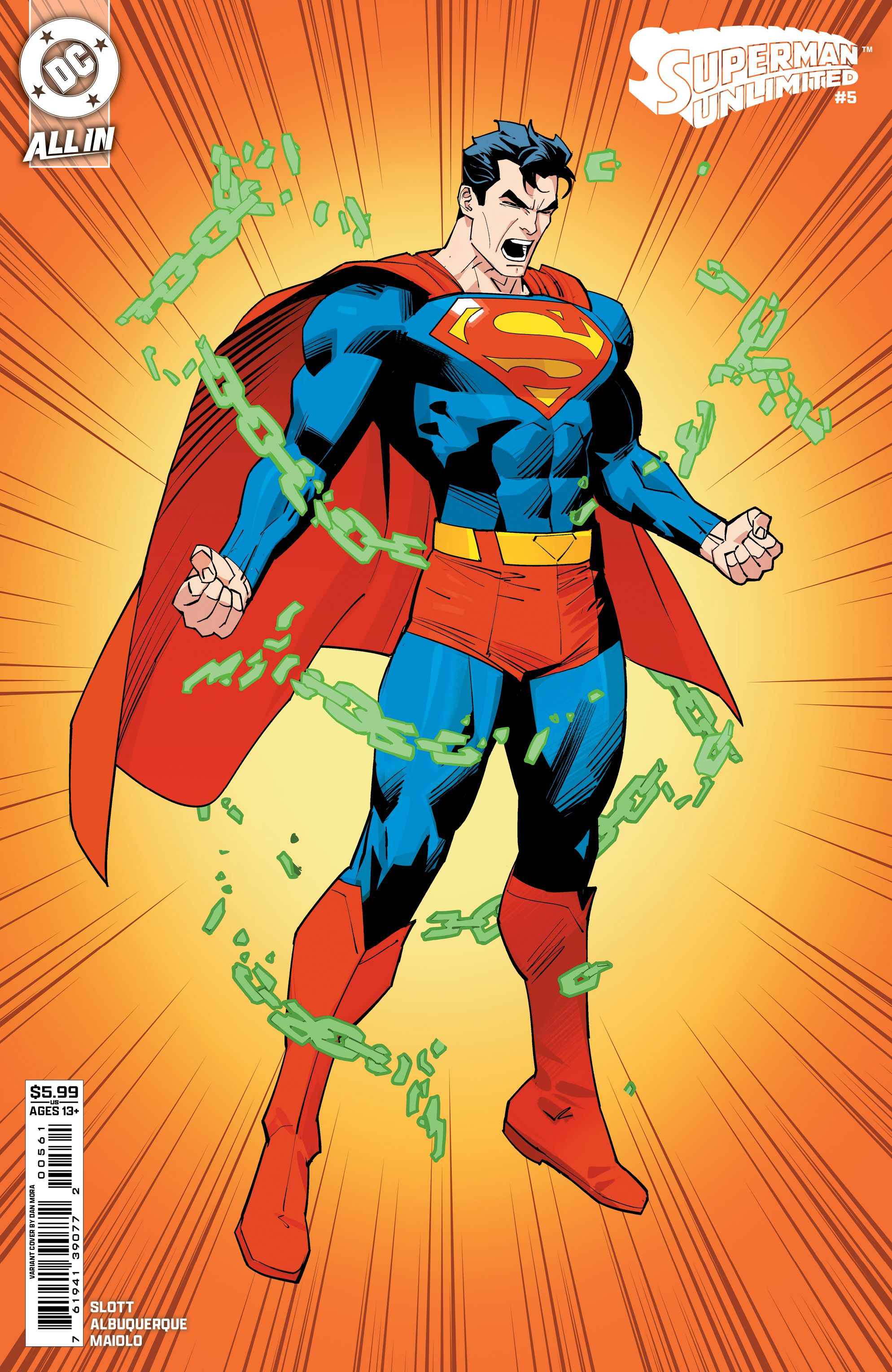Superman Unlimited #5 (Cvr F Dan Mora Corner Box Card Stock Variant) Comic
