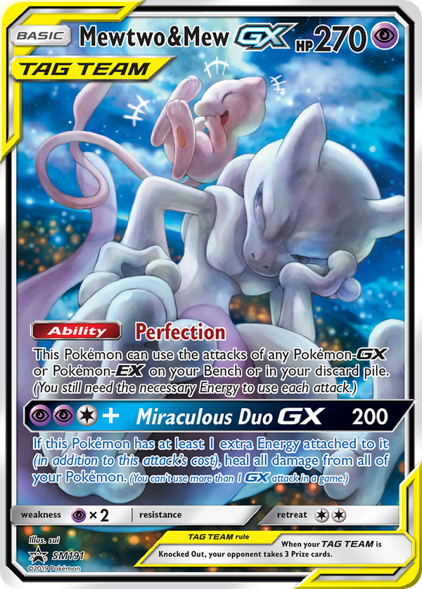 Mewtwo & Mew GX (SM191) - SM Black Star Promos