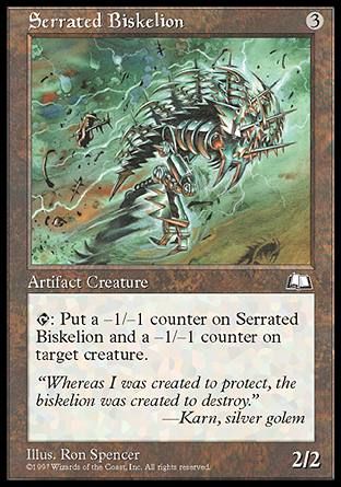 Serrated Biskelion (Weatherlight) Trading Card