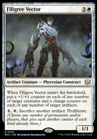 Filigree Vector (March of the Machine Commander Decks) Trading Card