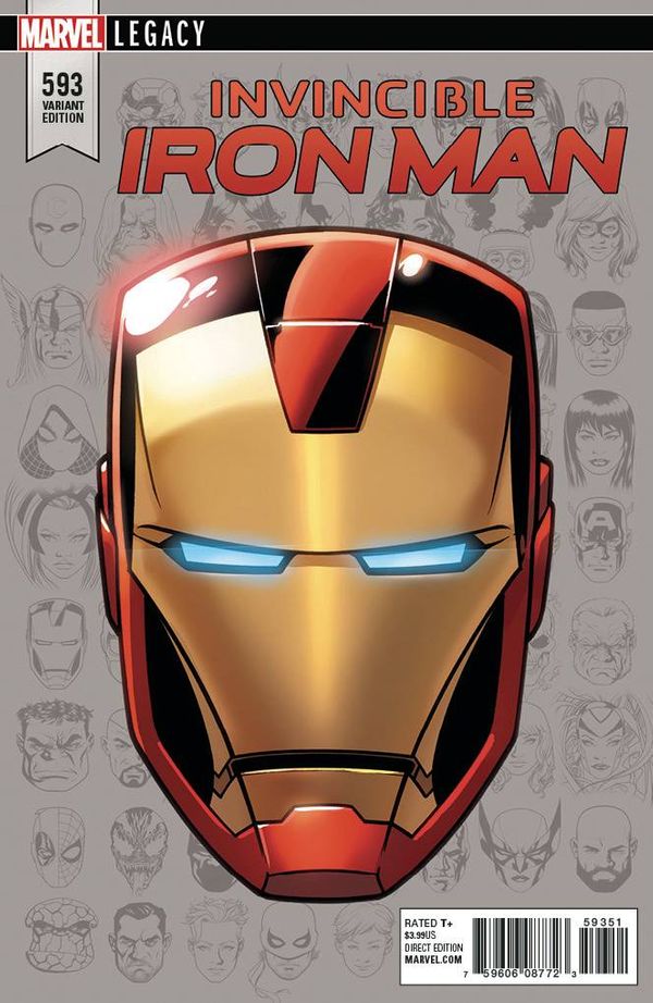 Invincible Iron Man #593 (Legacy Headshot Variant Leg)