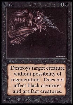 Terror (Alpha) Trading Card