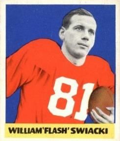 William "Flash" Swiacki 1948 Leaf Football #12 Sports Card