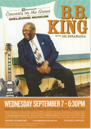 BB King at Shelburne Museum 2005 Handbill