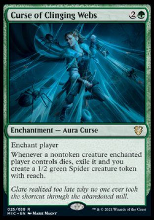 Curse of Clinging Webs (Innistrad Midnight Hunt Commander Decks) Trading Card