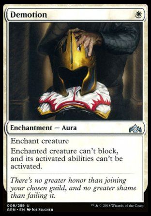 Demotion (Guilds of Ravnica) Trading Card