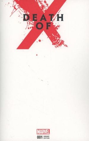 Death of X #1 (Blank Variant)