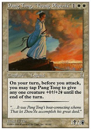 Pang Tong, "Young Phoenix" (Portal Three Kingdoms) Trading Card