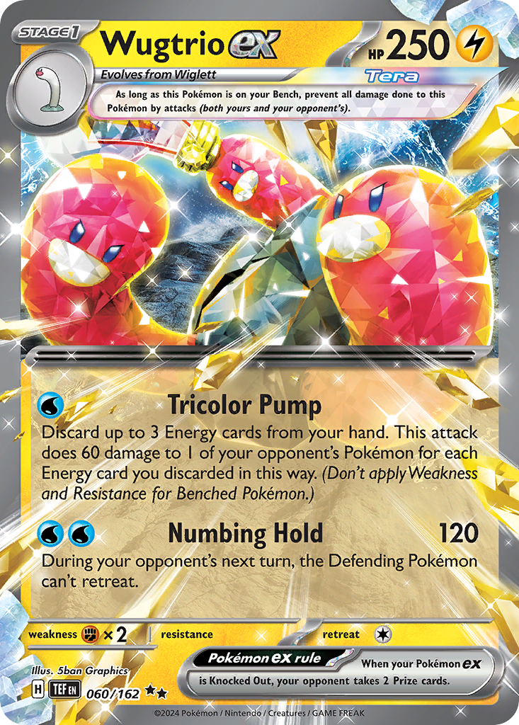 Wugtrio ex (60/162) - Temporal Forces Pokémon Card